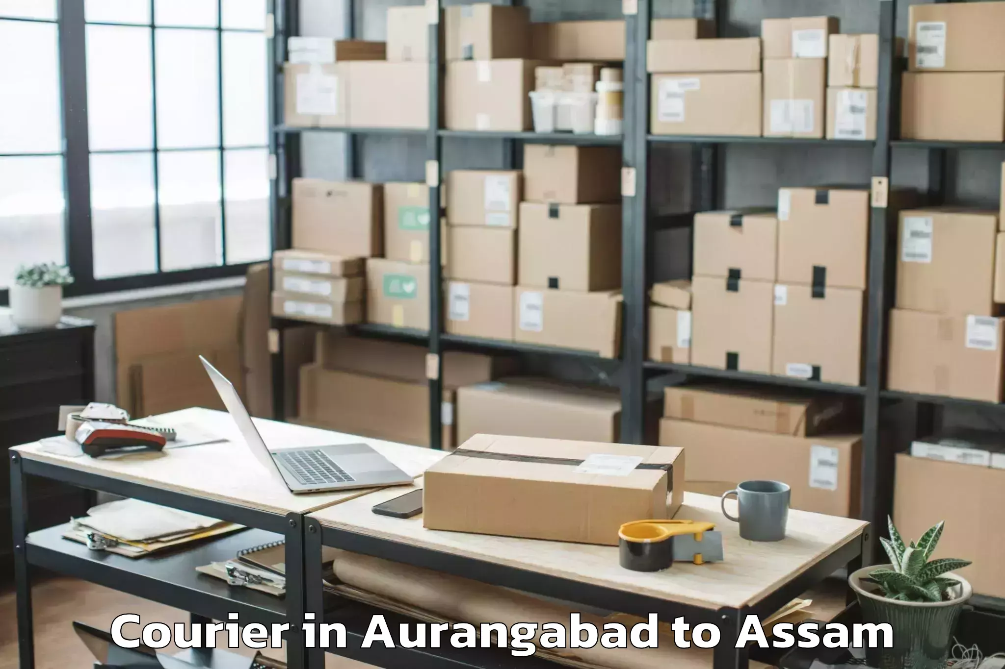 Leading Aurangabad to Hajo Courier Provider